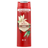 Old Spice Oasis Shower Gel & Shampoo For Men 400 ml, 3-in-1, Long-lasting Fresh