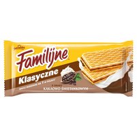 Familijne Wafle o smaku kakaowo-śmietankowym 180 g