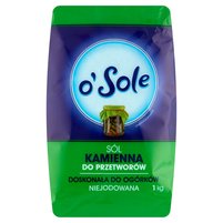 o'Sole Sól kamienna do przetworów niejodowana 1 kg