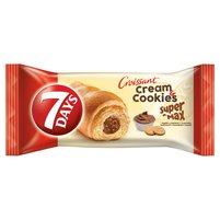 7 Days Cream & Cookies Super Max Rogalik z kremem z orzechów laskowych z kawałkami ciastek 110 g