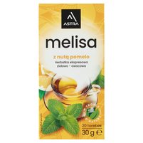 Astra Herbatka ekspresowa ziołowo-owocowa melisa z nutą pomelo 30 g (20 x 1,5 g)