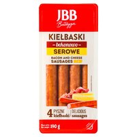 JBB Bałdyga Kiełbaski bekonowo-serowe 190 g