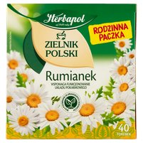 Herbapol Zielnik Polski Herbatka ziołowa rumianek 60 g (40 x 1,5 g)