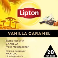 Lipton Czarna herbata z wanilią z Madagaskaru 34 g (20 torebek)