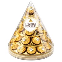 Ferrero Rocher Chrupiący wafelek z kremowym nadzieniem i orzechem laskowym 350 g (28 sztuk)