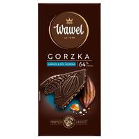 Wawel czekolada Gorzka Premium 64% karmel i sól morska 90g