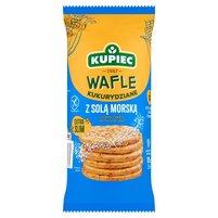 Kupiec Wafle kukurydziane z solą morską extra cienkie 105 g (20 sztuk)