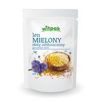 Witpak len mielony złoty odtłuszczony 450g