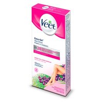 Veet Easy-Gel Plastry z woskiem skóra normalna 12 sztuk i 2 chusteczki