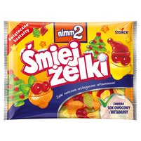 nimm2 Śmiejżelki Żelki owocowe wzbogacone witaminami 180 g