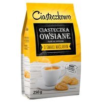 Ciasteczkowo Ciasteczka owsiane o smaku maślanym 250 g