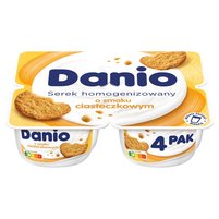 Danio Serek homogenizowany o smaku ciasteczkowym 520 g (4 x 130 g)