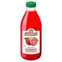 Andros 100 % soku z wyciskanych czerwonych pomarańczy 1 l