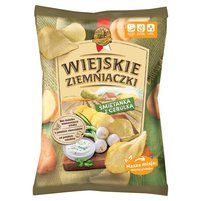 Wiejskie Ziemniaczki Chipsy ziemniaczane śmietanka z cebulką 130 g