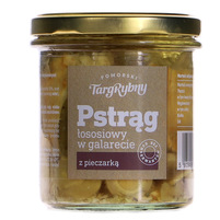 Pomorski Targ rybny pstrą­g łososiowy w galarecie z pieczarką 300g