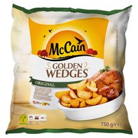 McCain Golden Wedges Original Cząstki ziemniaczane ze skórką 750 g