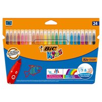 BiC Kids Kid Couleur Kolorowe flamastry zmywalne 24 sztuki