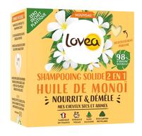 Lovea Szampon w kostce 2 w 1 | Olejek Monoi | 60 gr