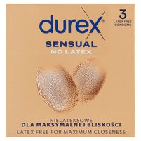 Durex Sensual No Latex Wyrób medyczny prezerwatywy 3 sztuki