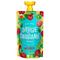 Drugie śniadanie Mus 100% wiśnia jabłko banan 100 g