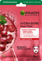 Garnier Skin Naturals Hydra Bomb Tissue Mask maska wygładzająca na tkaninie 28g