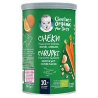 Gerber Chrupki pszenno-owsiane marchewka pomarańcza dla niemowląt od 10. miesiąca 35 g