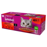 Whiskas Mokra karma dla dorosłych kotów klasyczne posiłki sos 3,40 kg (40 x 85 g)