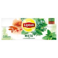 Lipton Herbatka ziołowa mięta z eukaliptusem 26 g (20 torebek)