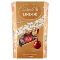 Lindt Lindor Praliny z czekolady mlecznej z kawałkami orzechów laskowych 337 g