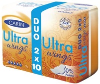 CARIN Podpaski higieniczne ULTRA WINGS DUO, 2x10 szt