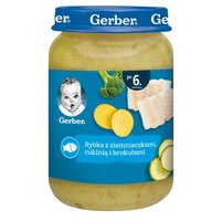 Gerber Rybka z ziemniaczkami cukinią i brokułami dla niemowląt po 6. miesiącu 190 g