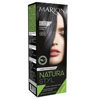 MARION Natura Styl Color farba do włosów 610 Głęboka Czerń 80ml + odżywka 90 ml