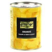 PRESTIGE ANANAS KAWAŁKI W LEKKIM SYROPIE 565G