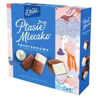 E. Wedel Ptasie mleczko śmietankowe w czekoladzie mlecznej 340 g