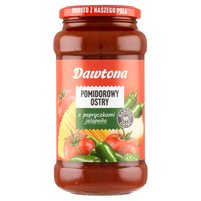 Dawtona Sos pomidorowy ostry z papryczkami jalapeño 520 g