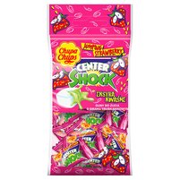 Chupa Chups Center Shock Gumy do żucia o smaku truskawkowym 36 g (9 sztuk)