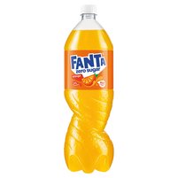 Fanta zero Napój gazowany o smaku pomarańczowym 1,5 l