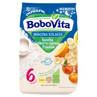 BoboVita Smaczna Kolacja Kaszka mleczno-ryżowa 3 owoce po 6 miesiącu 230 g