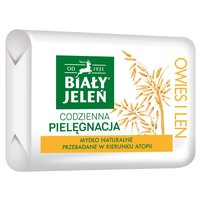 Biały Jeleń Mydło naturalne owies i len 100 g