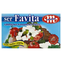 Mlekovita Favita Ser sałatkowo-kanapkowy tłusty 270 g