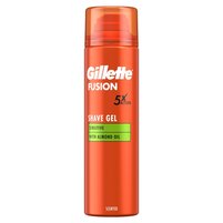 Gillette Fusion Żel do golenia z olejkiem migdałowym, do skóry wrażliwej, 200 ml