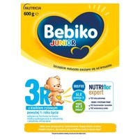 Bebiko Junior 3R Odżywcza formuła na bazie mleka dla dzieci powyżej 1. roku życia 600 g