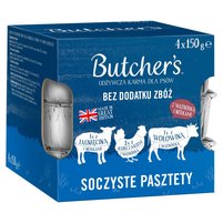 Butcher's Odżywcza karma dla psów soczyste pasztety 4 x 150 g