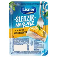 Lisner Śledzik na raz w sosie musztardowym 100 g