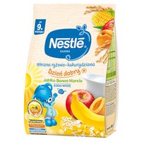 Nestlé Kaszka dzień dobry mleczna ryżowo-kukurydziana jabłko banan morela po 9. miesiącu 230 g