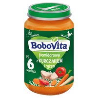 BoboVita Pomidorowa z kurczakiem i ryżem po 6 miesiącu 190 g