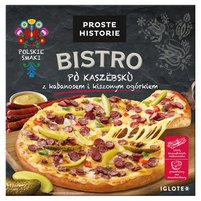 Proste Historie Bistro Pizza po kaszebsku z kabanosem i kiszonym ogórkiem 400 g