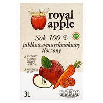 Royal apple Sok jabłkowo-marchewkowy 3 l