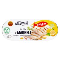 Graal Grillowane filety z makreli w oleju o smaku cytrynowym 120 g