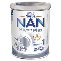 NAN OPTIPRO Plus 1 Mleko początkowe w proszku dla niemowląt od urodzenia 800 g